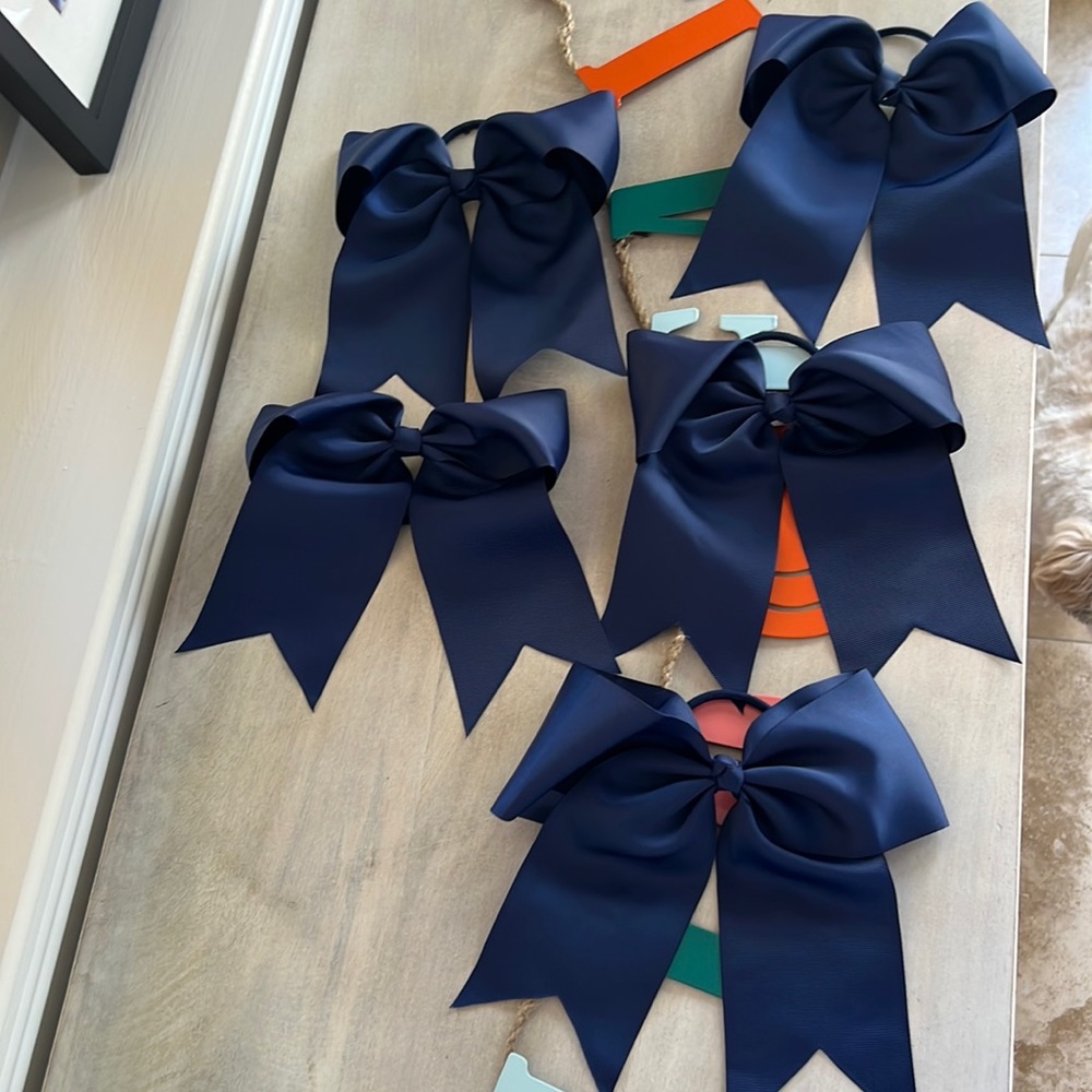 NEW 5Hair Ribbons-NEW Royal Blue, FIVE for ONE PRICE!!!
